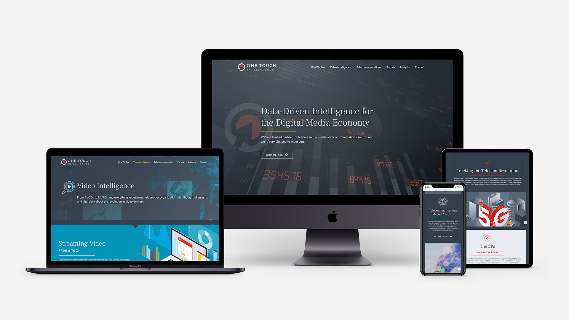One Touch Intelligence website redesign